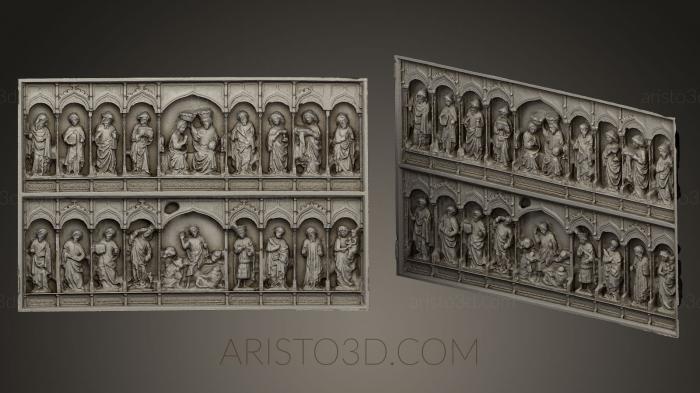 High reliefs and bas-reliefs, historical and religious (GRLFH_0380) 3D model for CNC machine